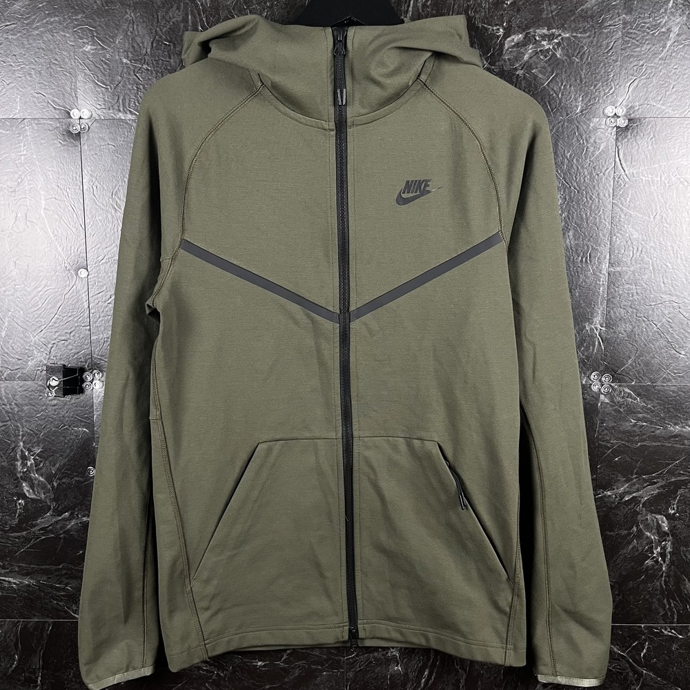 Nike Tech Fleece Men's Green Zip Hoodie XS